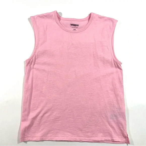 J Crew Organic Slub Cotton Muscle T Shirt Pink - Picture 2 of 8